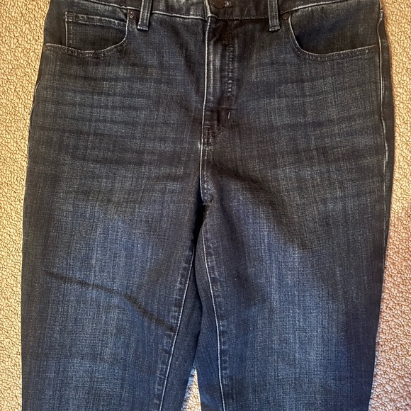 Talbots dark wash straight leg high waist jeans size 8 - Picture 3 of 4